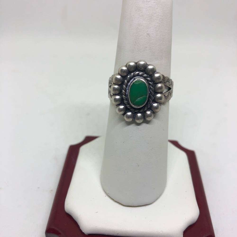 Sterling Native American turquoise ring